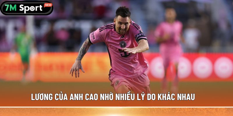 Lương của anh cao nhờ nhiều lý do khác nhau